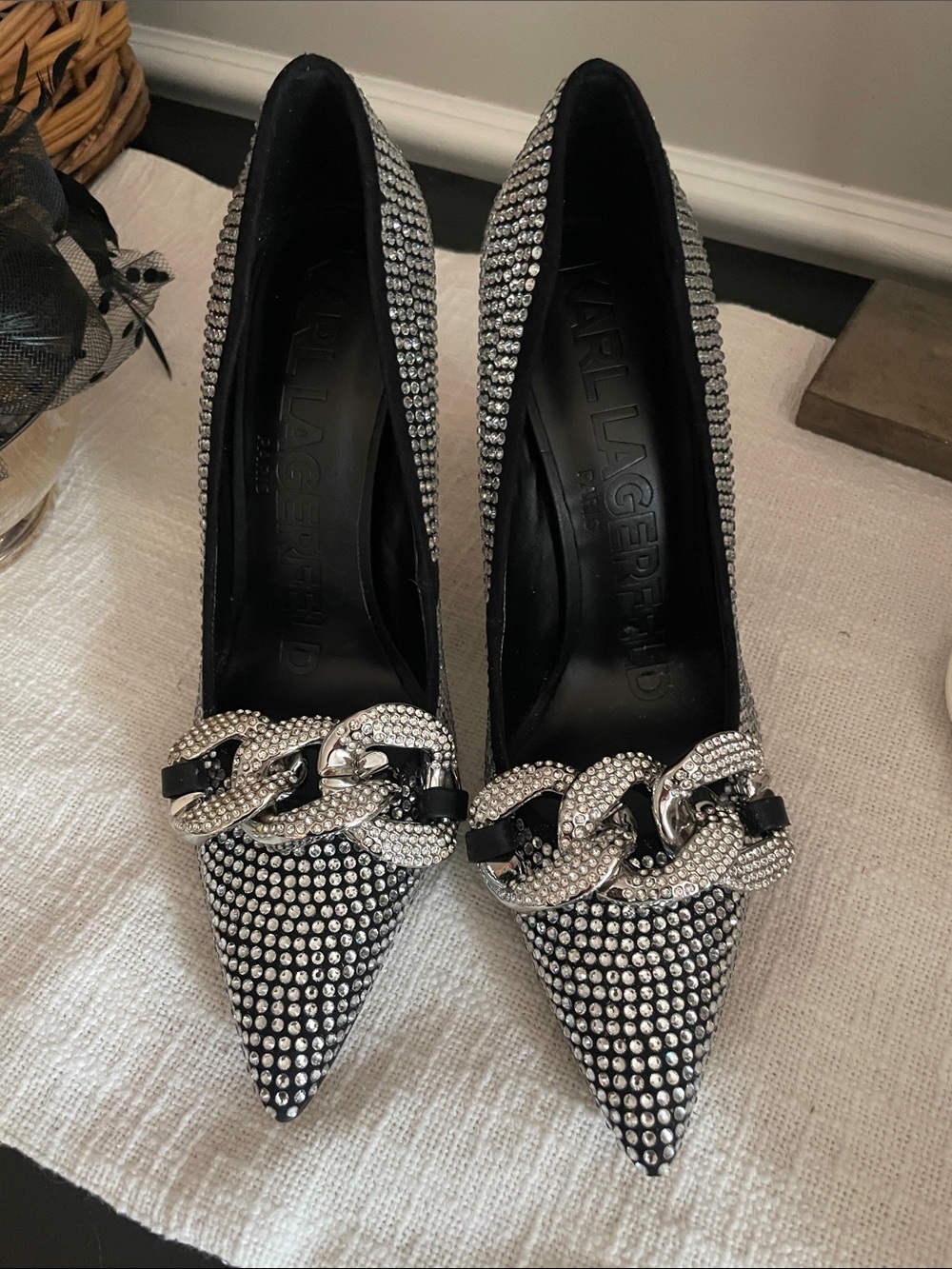 KARL LAGERFELD Heels SZ 7.5 - Picture 2 of 11